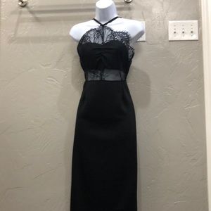 A black long dress